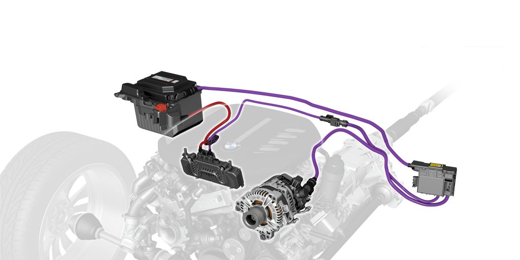 Car battery and alternator system