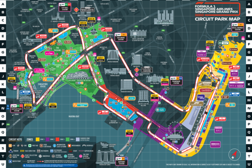 F1 RETURNS AutoApp S Tips On Surviving The Singapore Grand Prix F1 Weekend   02. 2019 Circuit Map 1024x683 